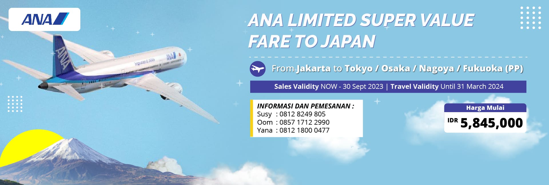 Promo ANA Airways Jakarta Japan